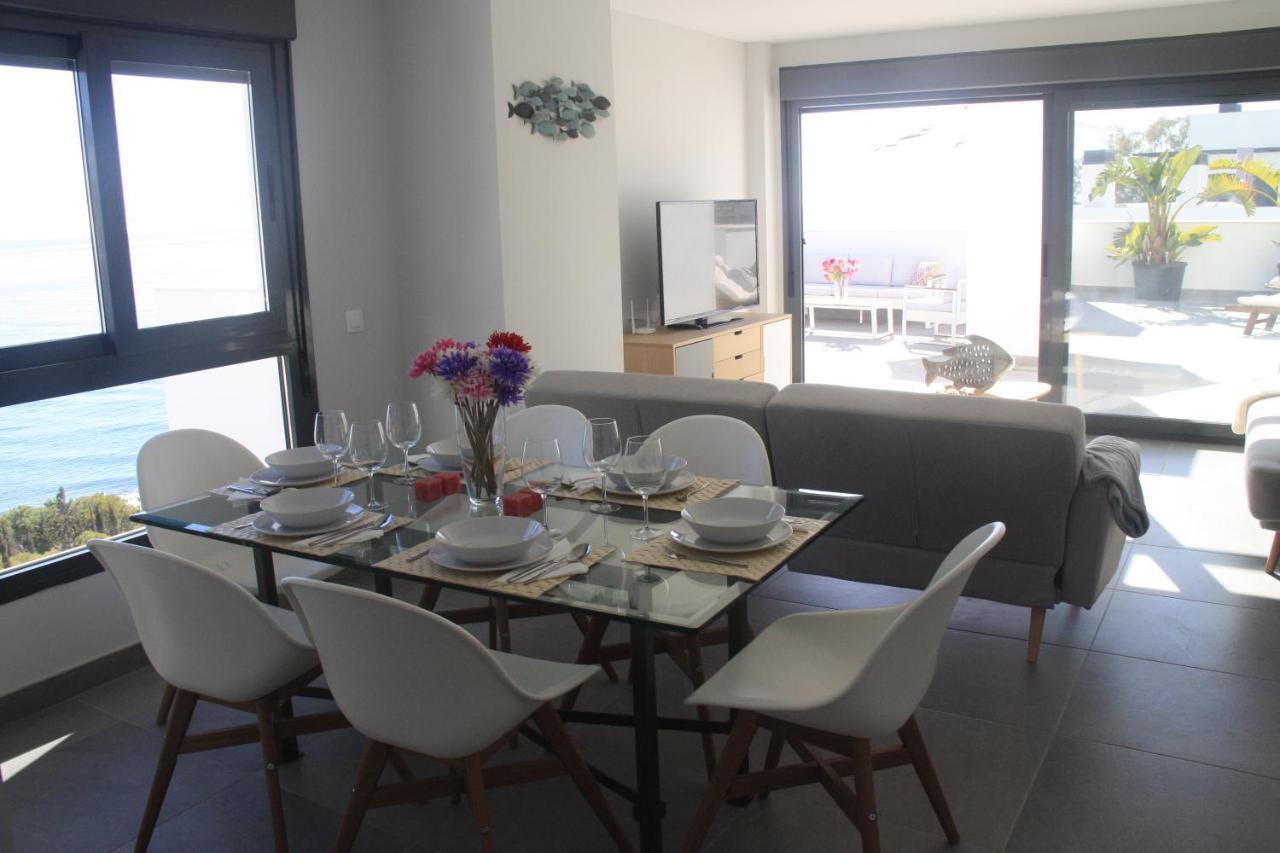 Sunny Penthouse Beach Apartment With Panoramic Views Almunecar Exterior photo