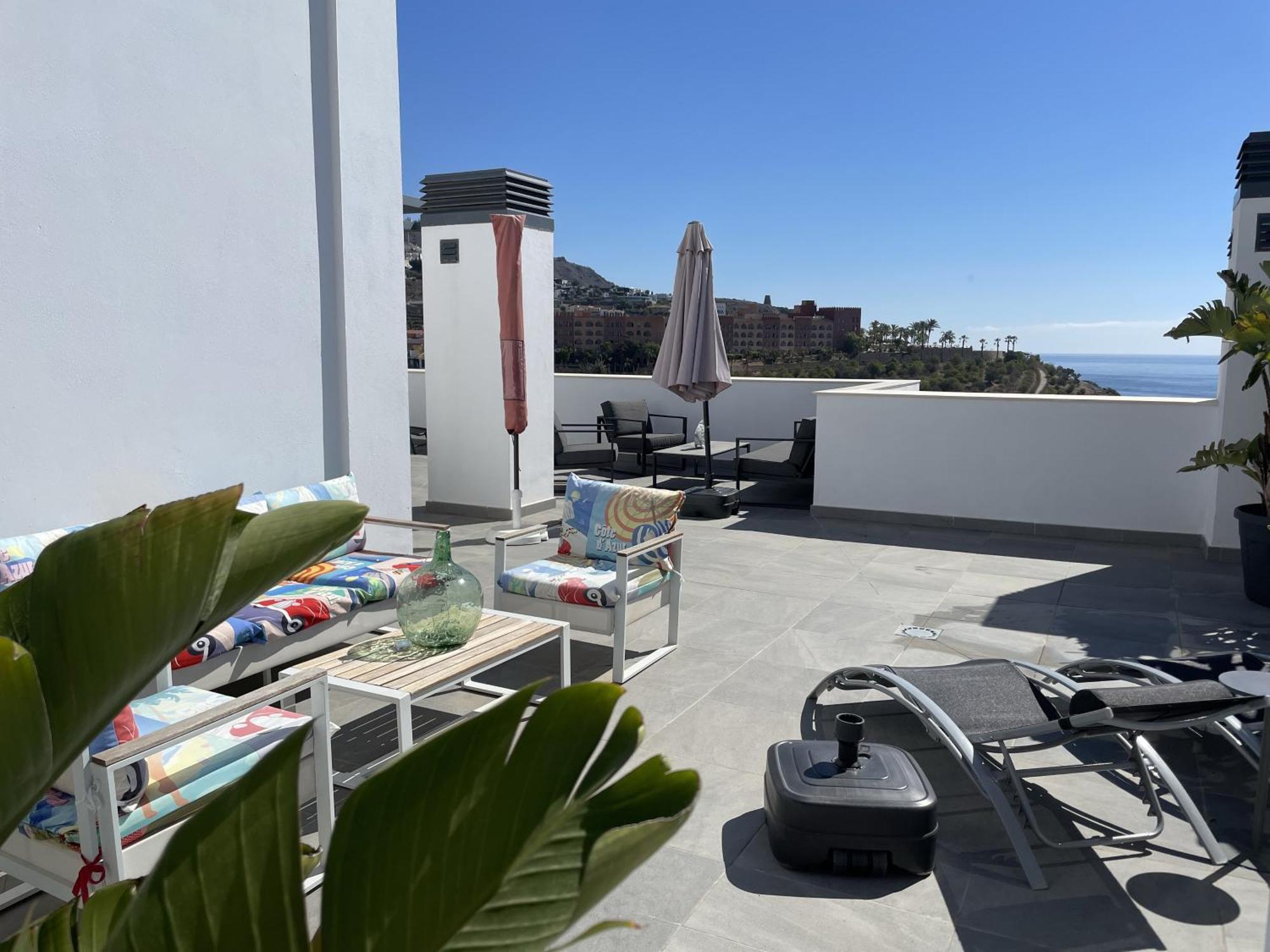 Sunny Penthouse Beach Apartment With Panoramic Views Almunecar Exterior photo